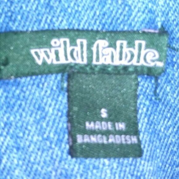 NWOT Wild Fable Denim mini dress overall Y2K style - Picture 11 of 12